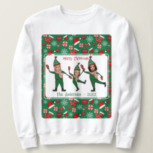 Lusnyj Elf Din familj, jättebra julsötare T Shirt