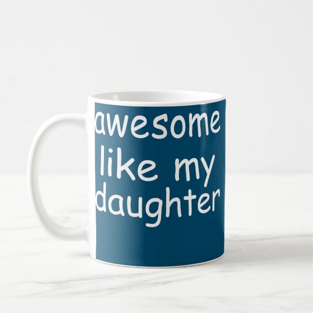 Lusnyj Far Pappa Fantastisk som min dotter  Kaffemugg (Vänster)
