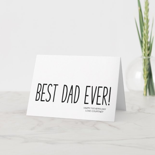 Lusnyj Fars dag ger bästa Pappa någonsin från dott Kort (Framsida)