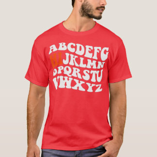 Lusnyj förk Kindergarten Hi Alphabet tillbaka till T Shirt