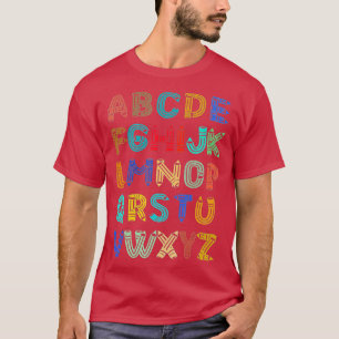 Lusnyj förk Kindergarten Hi Alphabet tillbaka till T Shirt