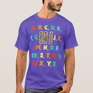 Lusnyj förk Kindergarten Hi Alphabet tillbaka till T Shirt