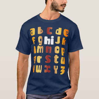 Lusnyj förk Kindergarten Hi Alphabet tillbaka till T Shirt