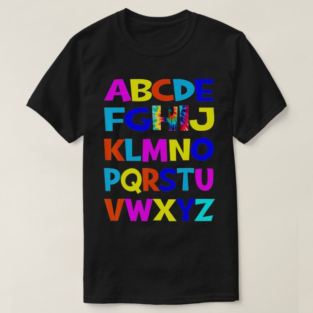 Lusnyj förk Kindergarten Hi Alphabet tillbaka till T Shirt (Design framsida)