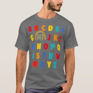 Lusnyj förk Kindergarten Hi Alphabet tillbaka till T Shirt