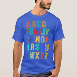 Lusnyj förk Kindergarten Hi Alphabet tillbaka till T Shirt