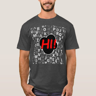 Lusnyj förk Kindergarten Hi Alphabet tillbaka till T Shirt