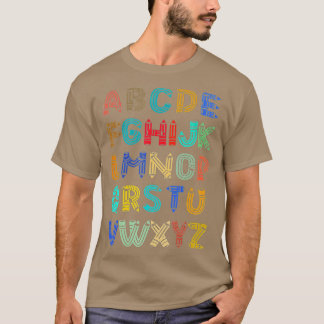 Lusnyj förk Kindergarten Hi Alphabet tillbaka till T Shirt