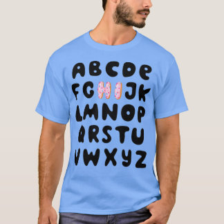 Lusnyj förk Kindergarten Hi Alphabet tillbaka till T Shirt