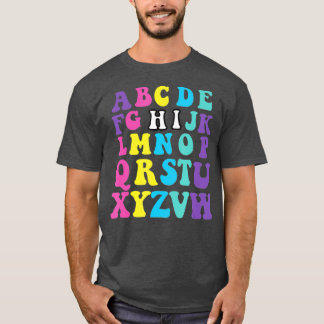 Lusnyj förk Kindergarten Hi Alphabet tillbaka till T Shirt