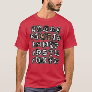 Lusnyj förk Kindergarten Hi Alphabet tillbaka till T Shirt