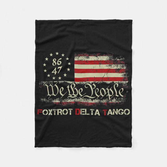 Lusnyj Foxdra Delta Tangos Vi People Us Ameri Fleecefilt (Framsidan)