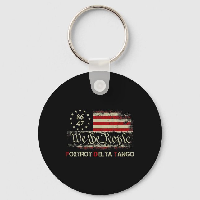 Lusnyj Foxdra Delta Tangos Vi People Us Ameri Nyckelring (Framsida)
