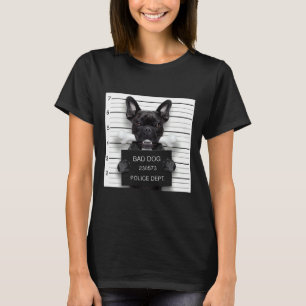Lusnyj Fransk Bulldog Mugshot Bulldog Mobil T Shirt