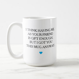 Lusnyj Friend Mugg, Bäste vän Gift, Vänskap Gif Kaffemugg