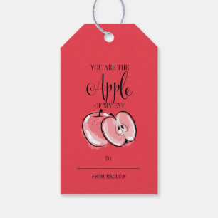 Lusnyj Fruit Pun Apple Valentine Gift-Märkre Presentetikett