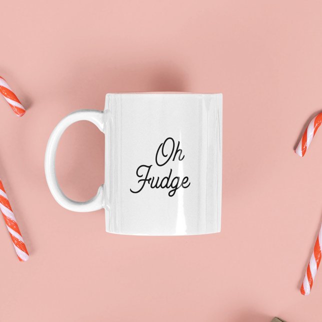 Lusnyj, Fudge-lagerhållare på julmorgon Två-Tonad Mugg (Skapare uppladdad)