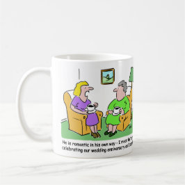 Lusnyj Giftermål Tecknad Joke på en Kaffemugg