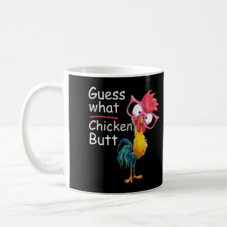 Lusnyj Gissa vad Chicken Butt Perfekt Humor Gift Kaffemugg