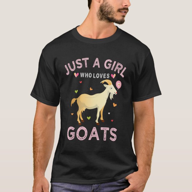 Lusnyj Goat Älskare Gift bara en flicka som Kärlek T Shirt (Framsida)