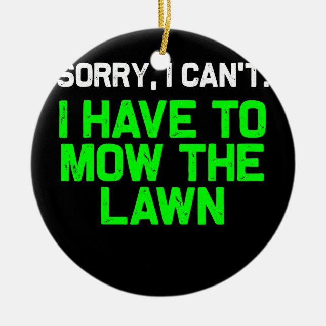 Lusnyj Gräsmatta Mower Mower Pappa Far Julgransprydnad Keramik (Framsidan)