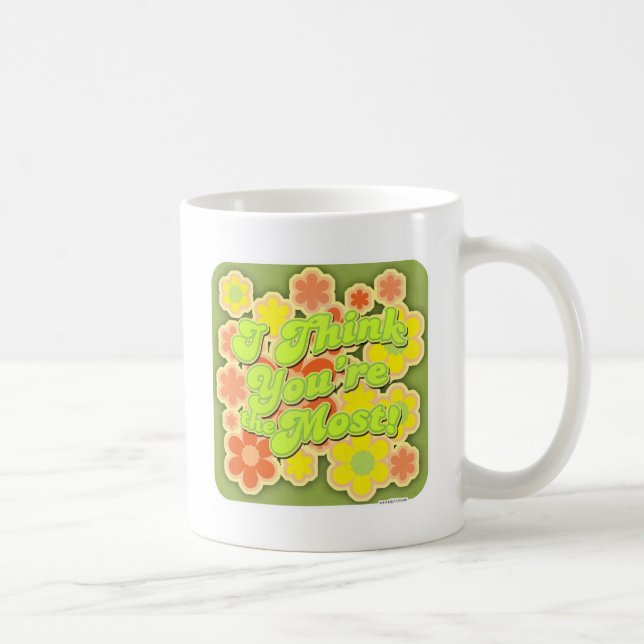 Lusnyj Groovy Mest 70 Retro Satt Kaffemugg (Höger)