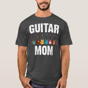 Lusnyj Guitar Art Mamma Mor Guitar Player Music i T Shirt