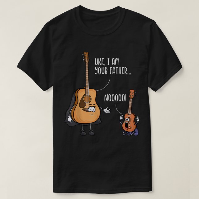 Lusnyj Guitar Tshirt, Ukelele Shirt, jag är din T Shirt (Design framsida)