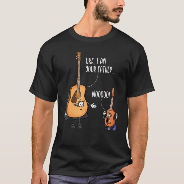 Lusnyj Guitar Tshirt, Ukelele Shirt, jag är din T Shirt (Framsida)