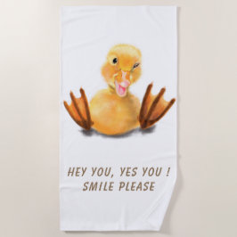 Lusnyj Gult Anka-lejd Wink Lycklig Smile-Tecknad
