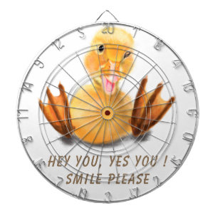 Lusnyj Gult Anka-lejd Wink Lycklig Smile Tecknad Darttavla