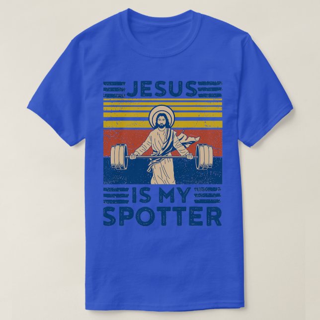 Lusnyj Gym Shirt Jesus är min slitna workout T (Design framsida)