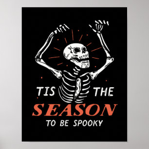 Lusnyj Halloween Skeleton den säsong som ska talas Poster