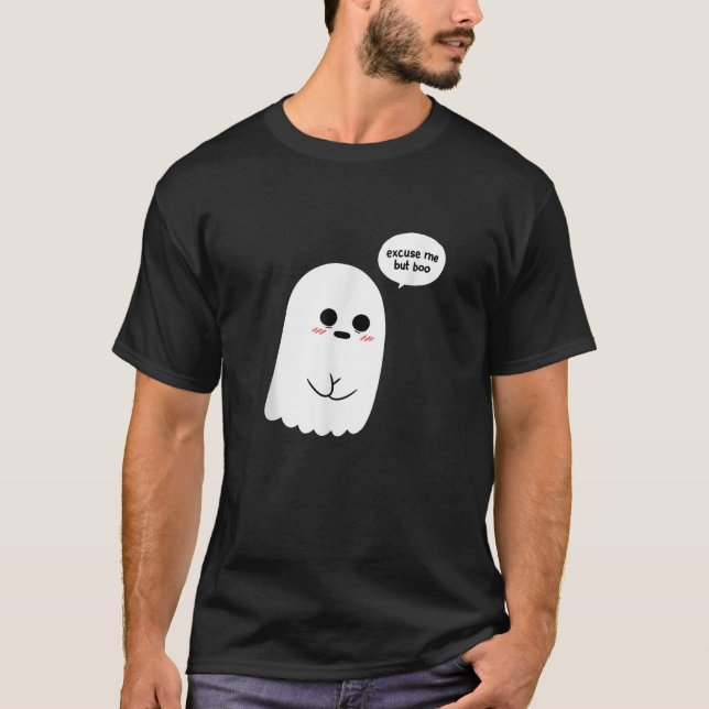 Lusnyj Halloween Ursäkta mig men Boo Costume T Shirt (Framsida)
