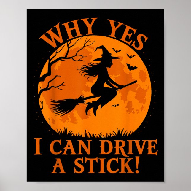 Lusnyj Halloween Witch Varför kan jag köra ett sti Poster (Framsidan)