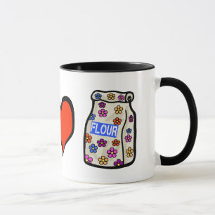 Lusnyj Hippie Peace Kärlek Mour Power Baking Mugg