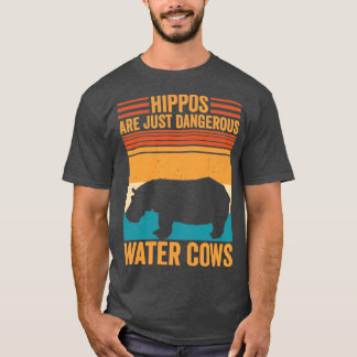 Lusnyj Hippopotamus Hippo är bara farligt Vatten T Shirt