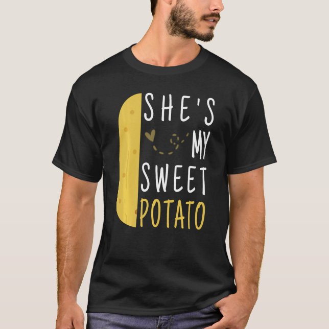 Lusnyj hon är min sötpotatis i Yam Par T Shirt (Framsida)