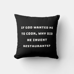 Lusnyj Housefru-offerten, jag hatar kokning funny Kudde