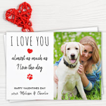 Lusnyj i Kärlek Du tar foto Hund Valentines day