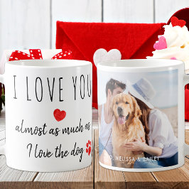 Lusnyj i Kärlek You Hund Anpassningsbar Photo Kaffemugg