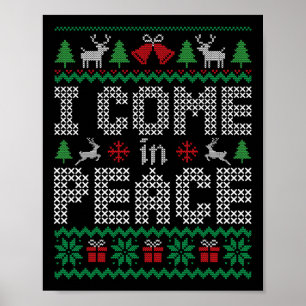Lusnyj I Kom i freds par matchande Ugly Christm Poster