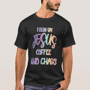 Lusnyj i Springa på Jesus kaffe och Chaos Christia T Shirt