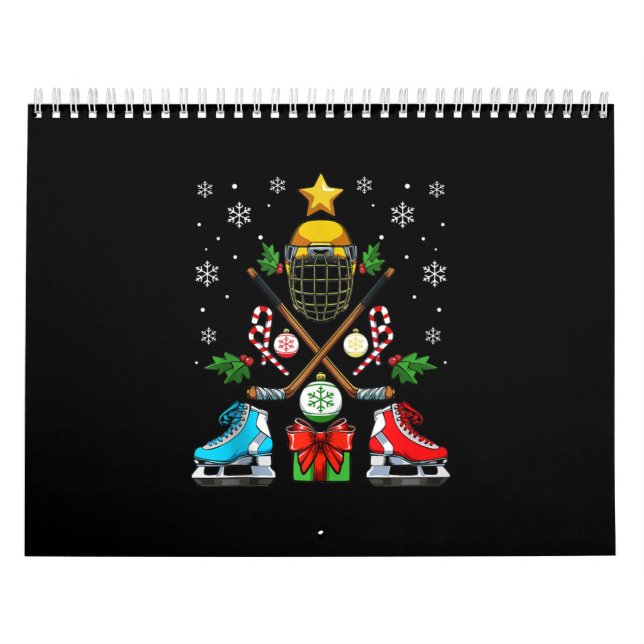 Lusnyj Ice Hockey jul Ornament Träd Julafton Boys Kalender (Omslag)