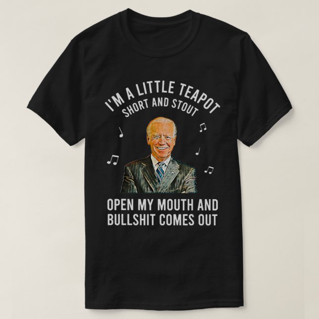Lusnyj Im Little Tekanna Kort och Stout T Shirt (Design framsida)