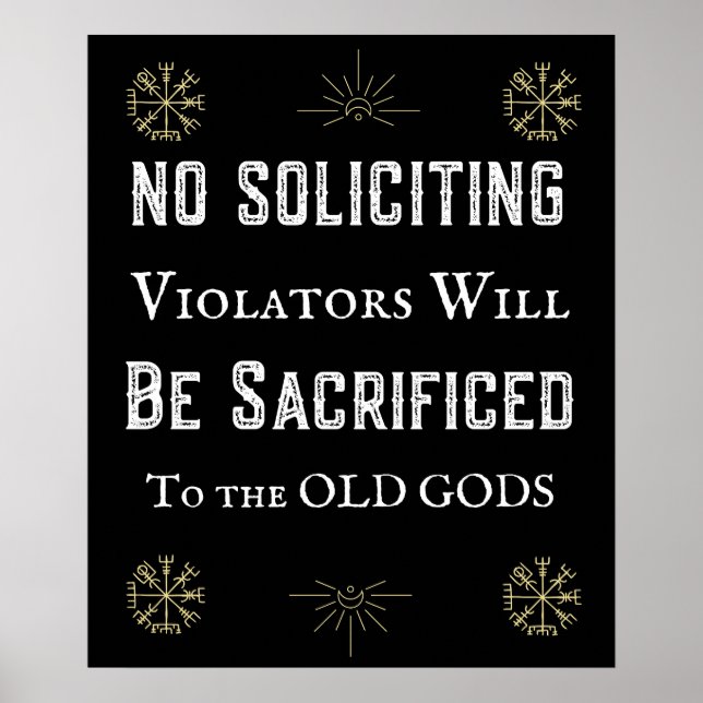 Lusnyj Ingen eftergift Gamla Gods Pagan Poster (Framsidan)