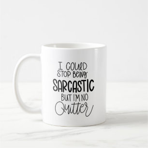 Lusnyj Ingen Quitter Sarcasm Kaffemugg