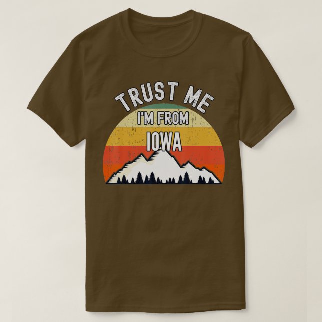 Lusnyj Iowa Gift litade på mig från Iowa T Shirt (Design framsida)