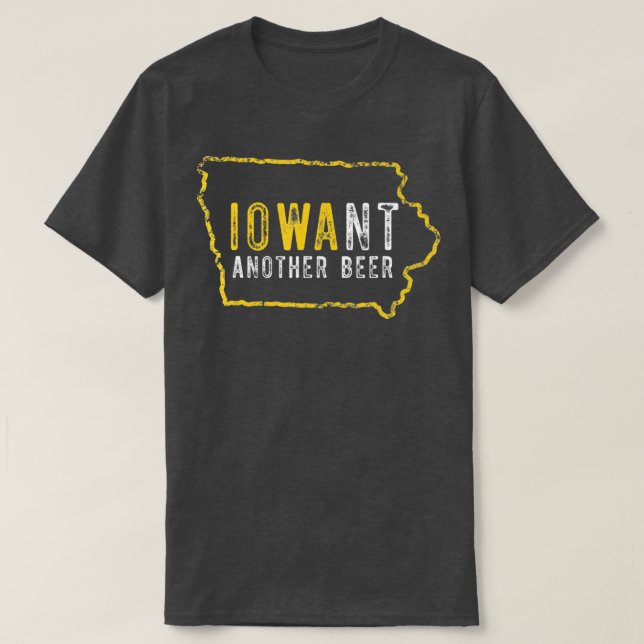 Lusnyj Iowa vill ha ett annat öl T Shirt (Design framsida)