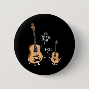 Lusnyj, jag är din Far T Shirt Ukulele Guitar Knapp